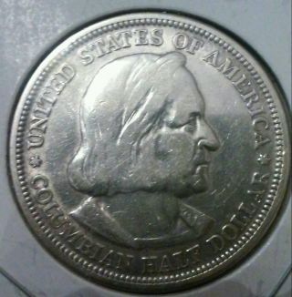 1893 Columbian Exposition Half Dollar Commemorative 90 Silver photo