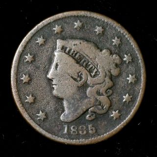1835 N - 10 R - 5 Matron Or Coronet Head Large Cent Coin 1c photo