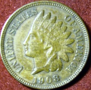 1908 Indian Head Penny Full Liberty photo