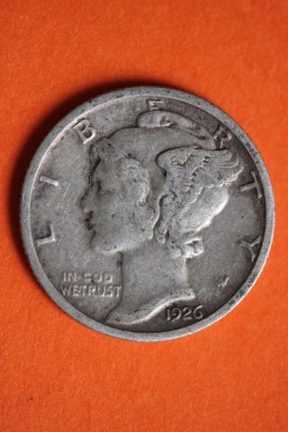 1926 - P Mercury Dime Winged Liberty Fast 90 Silver Us Bullion Coin 079 photo