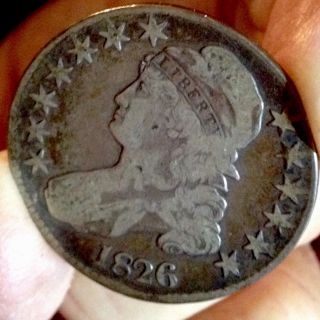 1826 Capped Bust 50c.  Vf,  (2obv Sm Nics) Sweet Big 50,  Off Reduc1/1/15 photo