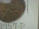 Lincoln Wheat Cent Error 1957 - D Double Date All Numbers Are Doubled Coins: US photo 4