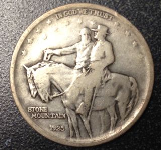 1925 50c Stone Mountain Commemorative Silver Half Dollar photo