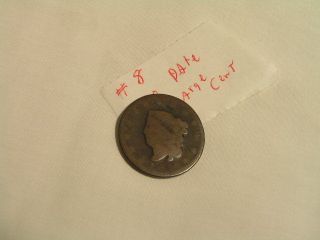 A Circulated Braided Hair Large Cent With No Date photo