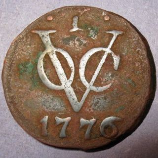 1776 Date Of Independence Dutch Colonial York Penny Gelderland photo