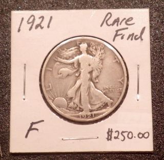 1921 - P Walking Liberty Half Dollar Rare Key Date photo