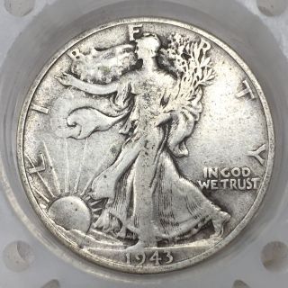 1943 - P Silver Walking Liberty Half Dollar Old Us Coin A1997 photo