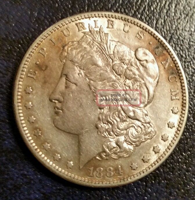 1884 S Morgan Dollar. Au, Details. Rare Coin.
