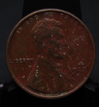 1917 D Lincoln Wheat Cent Penny About Uncirculated (1) photo