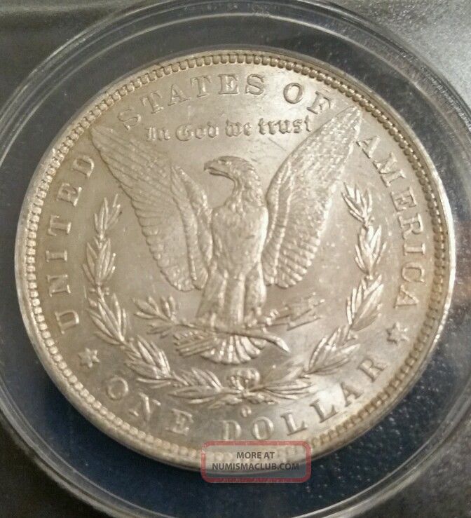 1882 O/s Morgan Silver Dollar. Rare. Coin. Au 58.