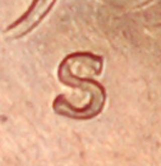 1969 - S/s Lincoln Cent In Red Choice Unc Repunched S Mintmark Scarce Variety photo