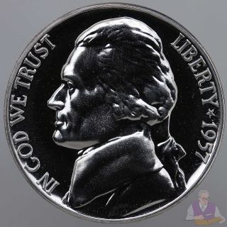 1957 Jefferson Nickel Gem Proof Coin photo