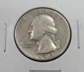 1943 P Washington Quarter  Coin Pictured Is Coin You Get 586 photo