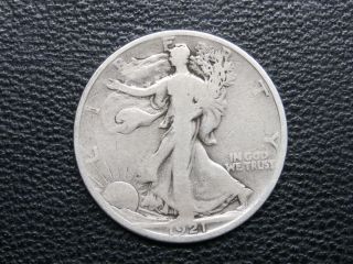 1921 - S Silver Walking Liberty Half Dollar Key Date - Coin photo