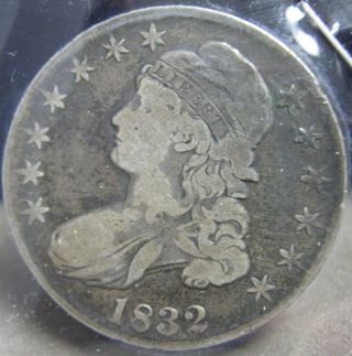 1832 Capped Bust Half Dollar - Fine S - 82 photo