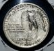 1925.  50¢ Bu Stone Mountain Silver Commemorative Uncirculated Half Dollar Coin Commemorative photo 1