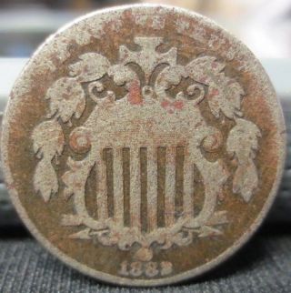 1882 Shield Nickel | G - Vg Details | You Grade | Usps photo