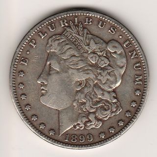 1899s San Francisco Morgan Silver Dollar Key Date/mint Fine To Extra Fine photo