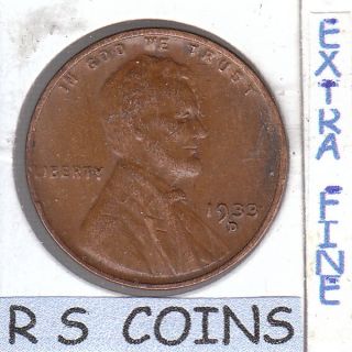 1933 D Extra Fine Lincoln Cent 6054 photo