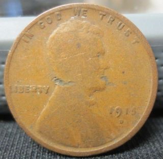 1915 - D Wheat Penny | G Details | You Grade | Usps photo