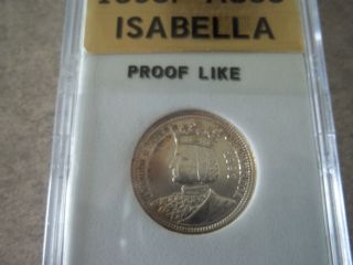 1893 Isabella Quarter Very Bright You Grade Great Price photo