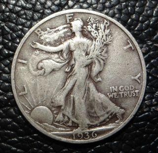 1936 S Walking Liberty Silver Half Dollar photo