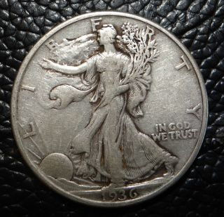 1936 P Walking Liberty Silver Half Dollar photo