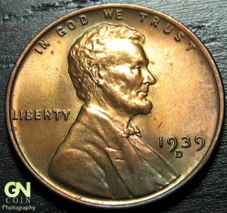 1939 D Lincoln Cent Wheat Penny - - Make Us An Offer O1013 photo