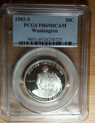 1982 - S Proof Washington Silver 50c Pcgs Grade Pr 69 Deep Cameo 9601.  69/24256725 photo