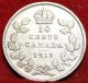 1913 Canada 10 Cents Silver Small Leaves Foreign Coin S/h Coins: Canada photo 1