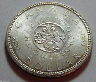 Vintage 1964 Canada Silver Dollar Coin -.  600 Troy Oz Asw photo