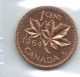 1 Cent 1964 Canada Iccs Pl - 66 Red Heavy Cameo Canadian Coin Small 1c Penny Coins: Canada photo 1