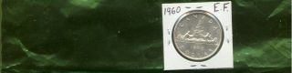 1960 Canada Silver Dollar Extra Fine (look) photo
