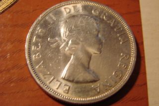 1960 Canadian Silver Dollar Unc photo