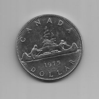 1975 - Canada - Lightly Circulated One Dollar Coin - Canadian Dollar photo