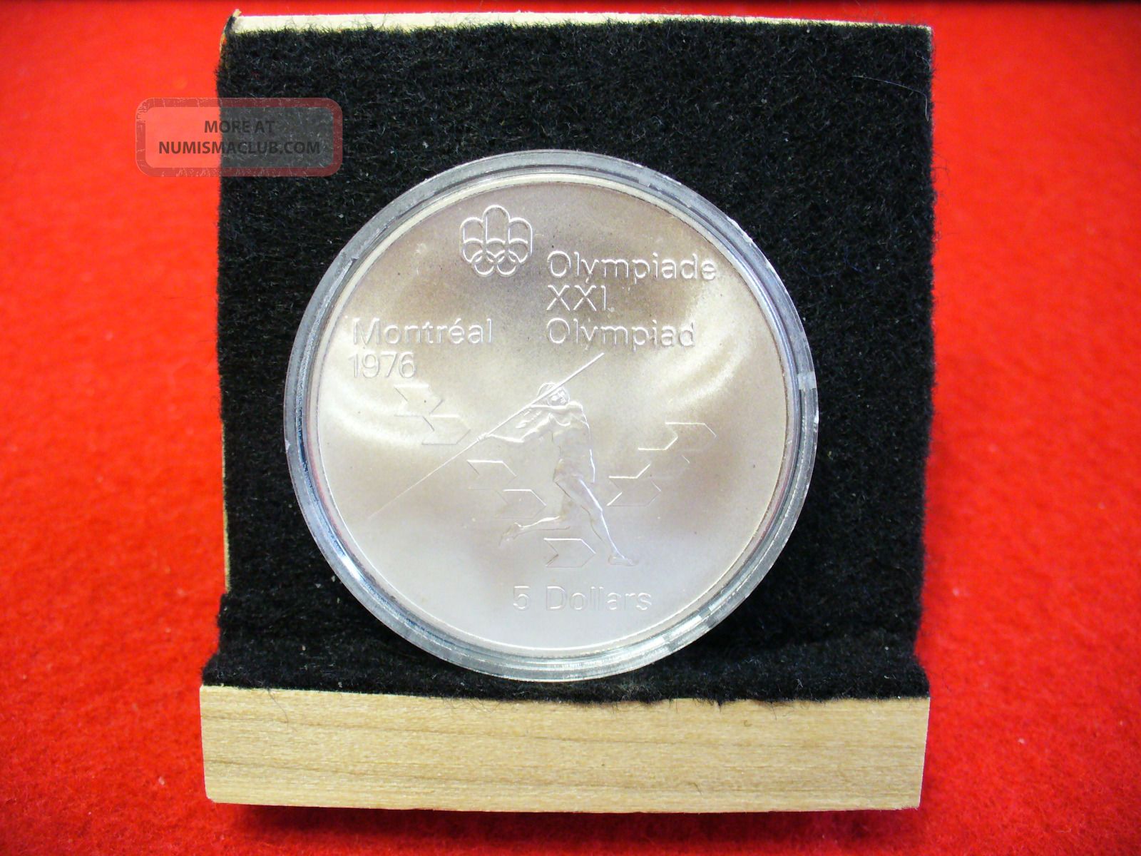 1976 Montreal Olympics Silver 5 Coin Canada Women S Javelin 1976-montreal-olympics-silver-5-coin-canada-women-s-javelin