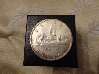 1959 Canadian Silver Dollar (lightly Circulated) photo