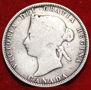1870 Canada 25 Cents Silver Foreign Coin S/h photo