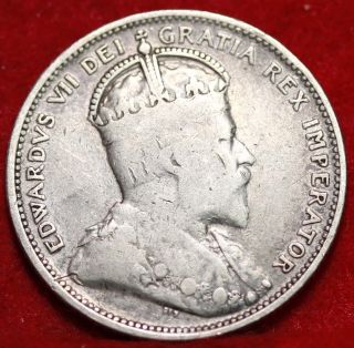 1902 Canada 25 Cents Silver Foreign Coin S/h photo