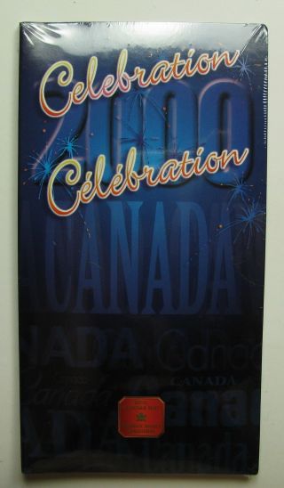 2000 Unc 25 Cents Celebration July Coloured Canada Twenty - Five Quarter photo