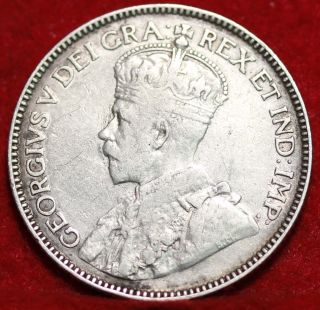 1914 Canada 25 Cents Silver Foreign Coin S/h photo