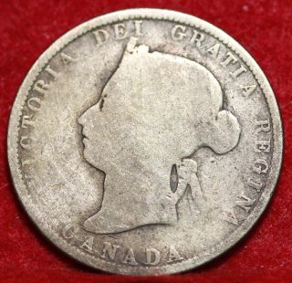 1883 - H Canada 25 Cents Silver Foreign Coin S/h photo