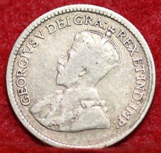 1918 Canada 5 Cents Silver Foreign Coin S/h photo