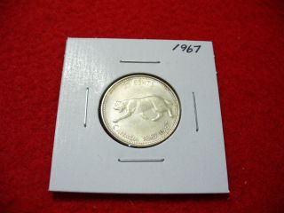 1967 Canada Silver Quarter Dollar Canadian 25 Cent Piece Coin photo