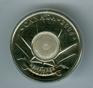 2004 Canada 25 Cents Poppy Test Token Top Grade Rare. photo