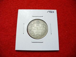1920 Canada Silver Quarter Dollar Canadian 25 Cent Piece Coin photo