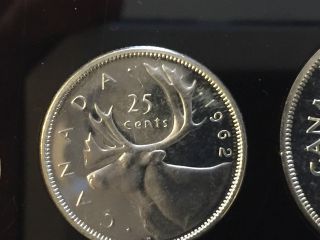 Canada 1962 Proof Like Silver 25 Cent Coin photo