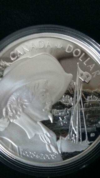 2008 400th Anniversary Of Quebec City Proof Dollar Coin. photo