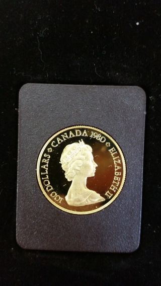 1980 Canadian 22 Karat Gold Proof Coin Legal Tender By Royal Canadian photo