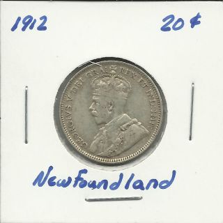1912 Newfoundland 20 Cent Coin (10284) photo